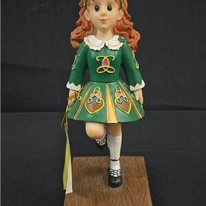 Irish Dance Doll in Green Dress